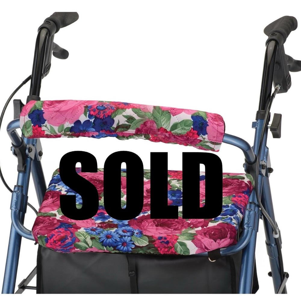 Nova Rollator Seat & Backrest Cover - English Garden - NIB